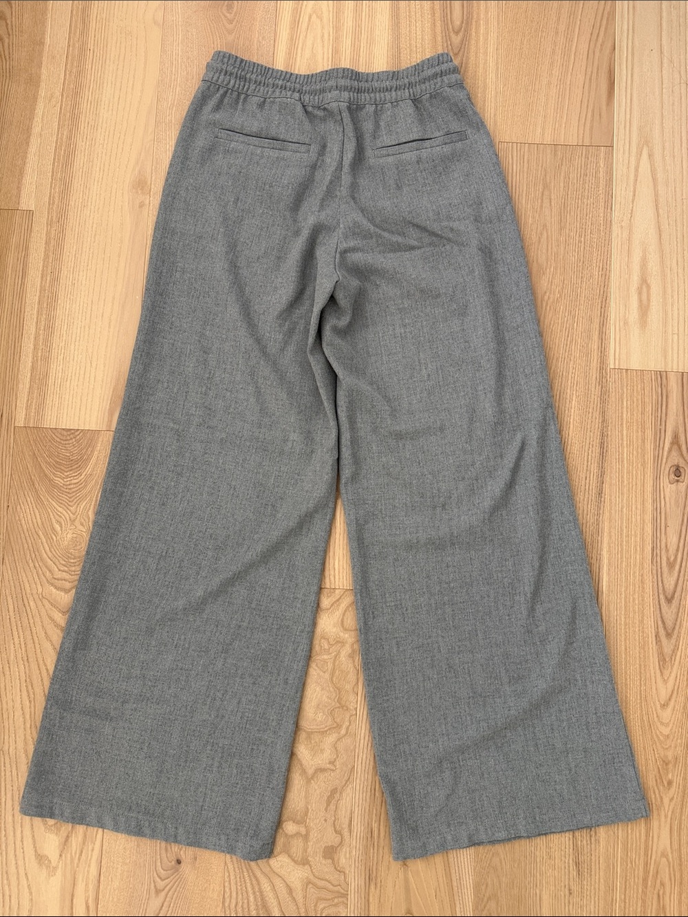 H&M Wide-Leg Drawstring Pants - Gray - Picture 6 of 7